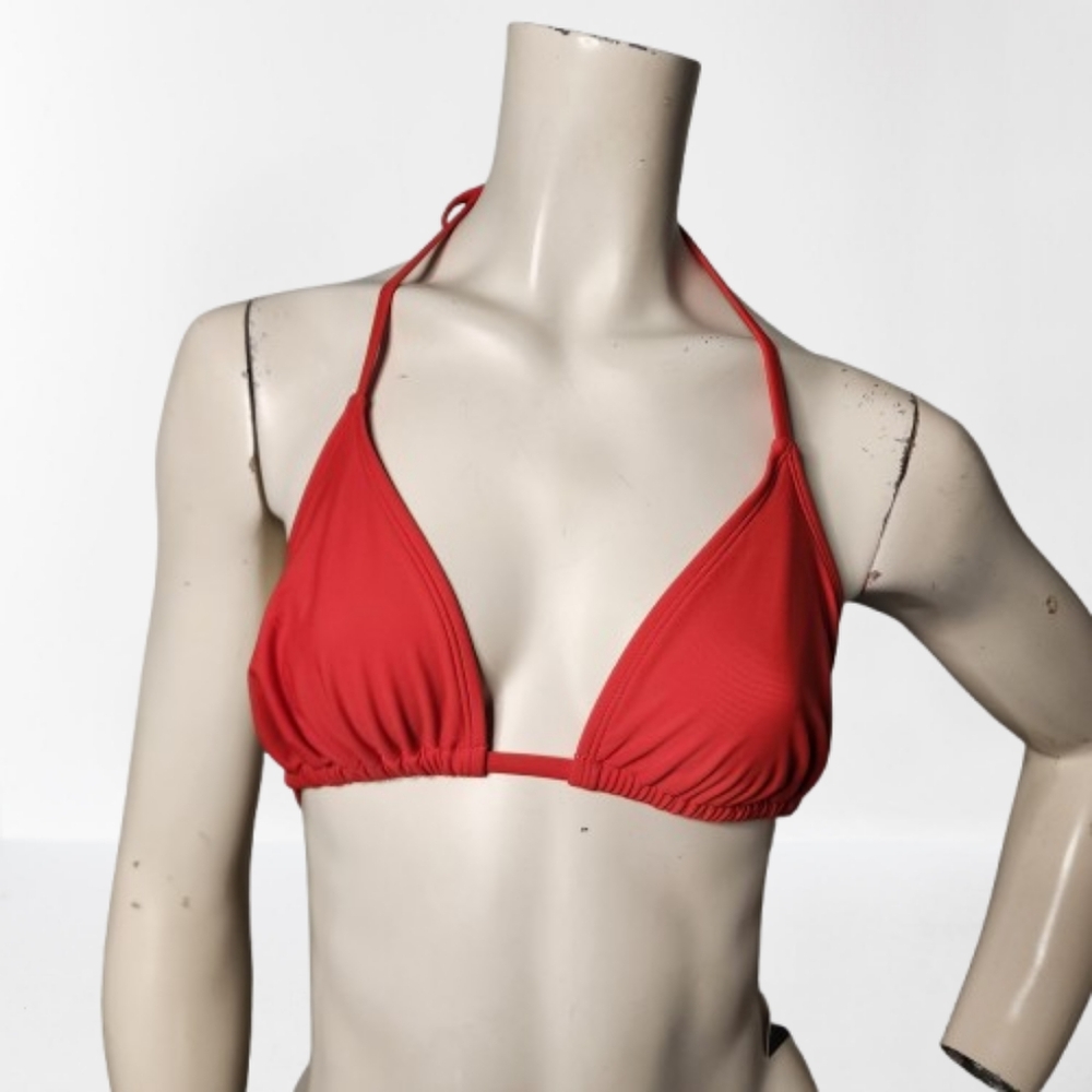 Wild Fable Bikini Top Womens S Red Triangle NEW